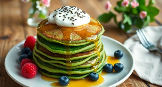 spinach infused pancake recipe