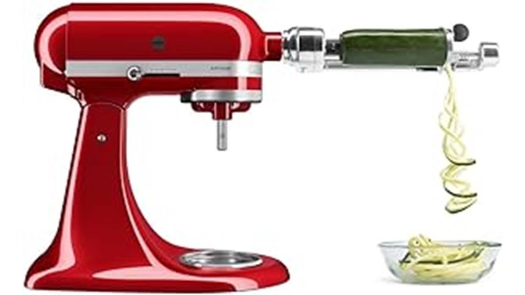spiralizer attachment for mixers