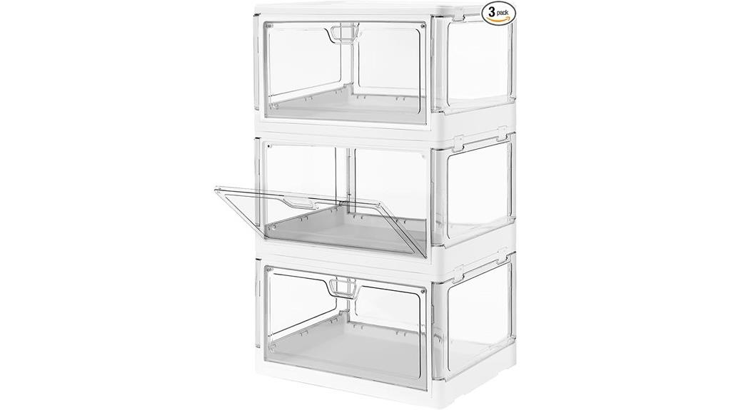 stackable storage bins set