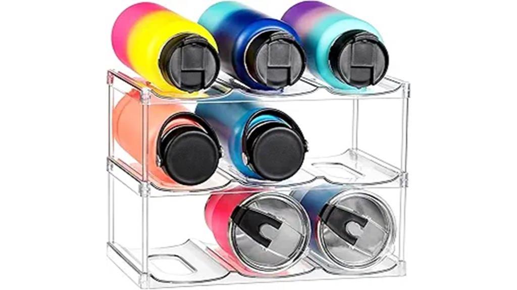 stackable tumbler water organizer