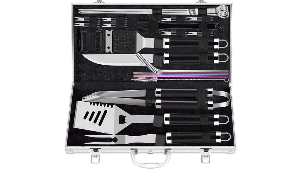 stainless steel bbq toolset