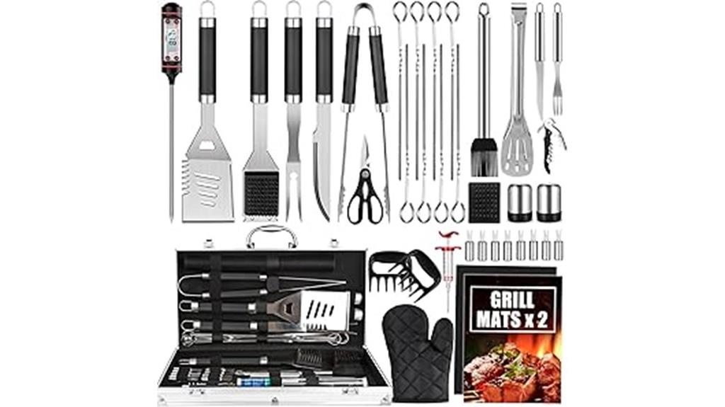 stainless steel bbq toolset