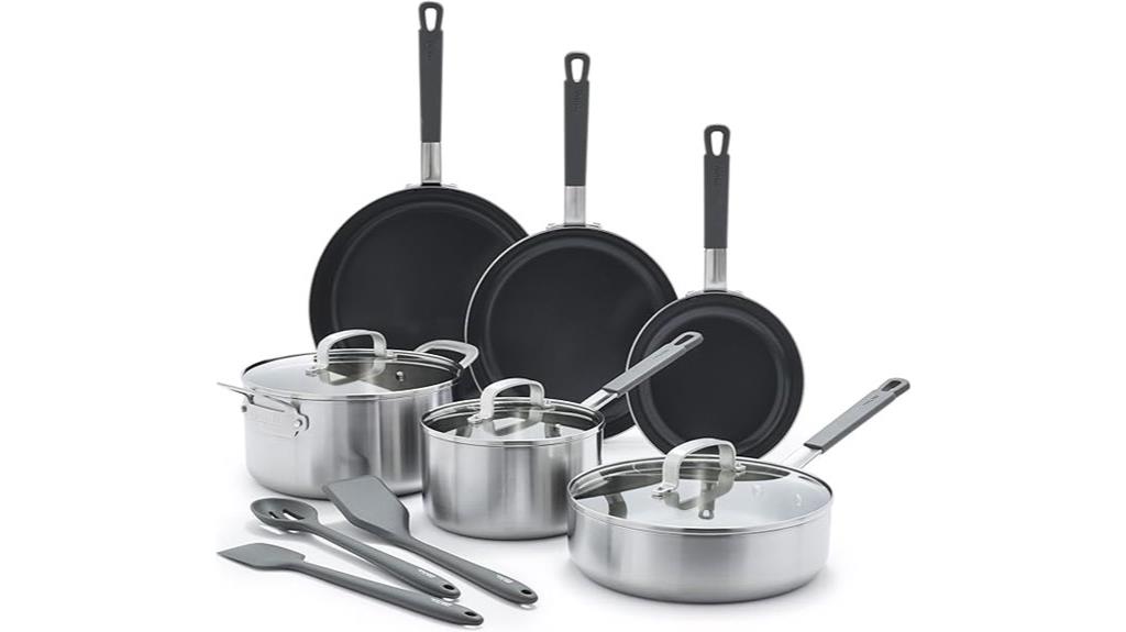 stainless steel cookware set