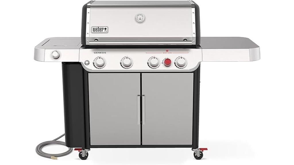 stainless steel gas grill