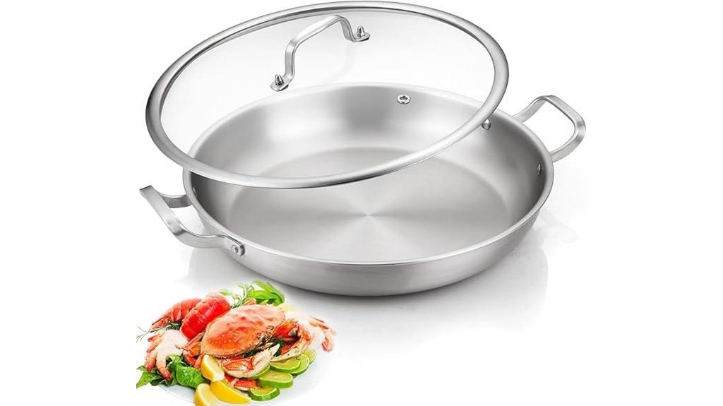 stainless steel paella pan