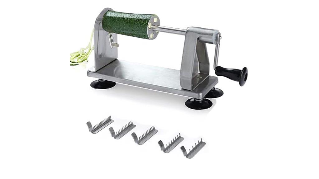 stainless steel vegetable spiralizer