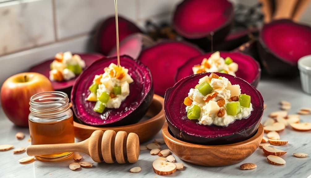 stuff mixture into beets