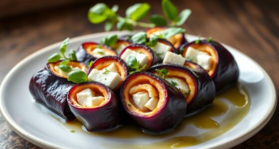 stuffed eggplant with feta