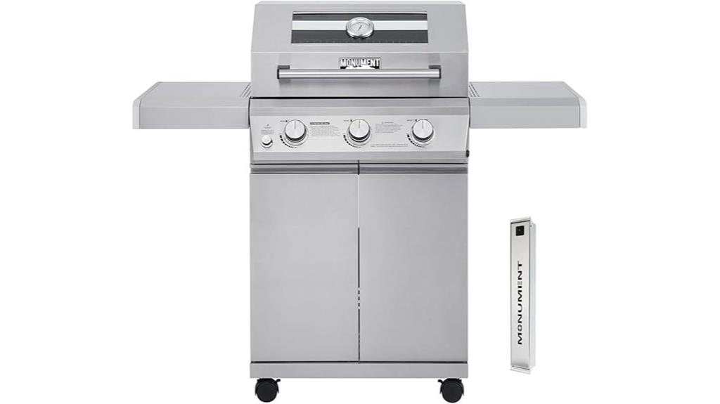 three burner propane gas grill