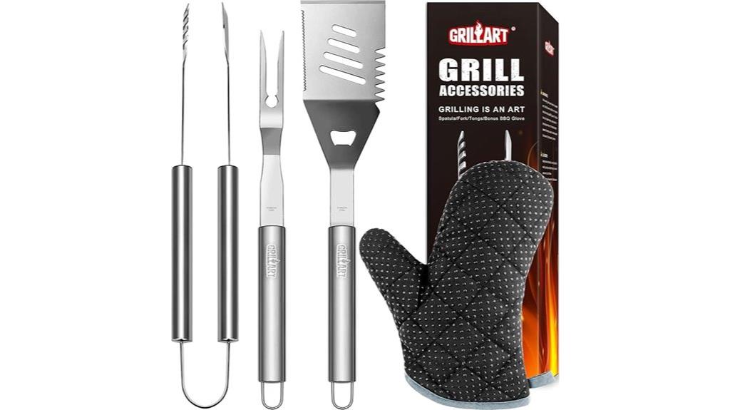 three piece barbecue utensil set