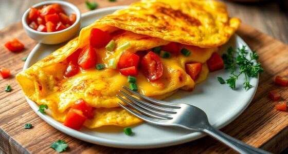 tomato onion cheese omelet