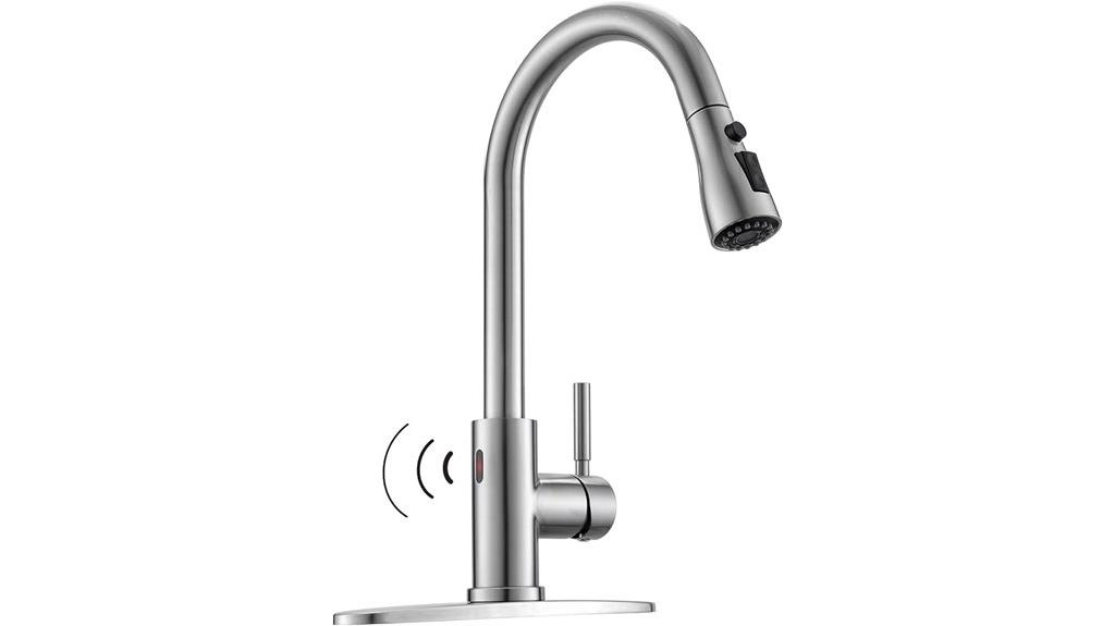 touchless pull down faucet