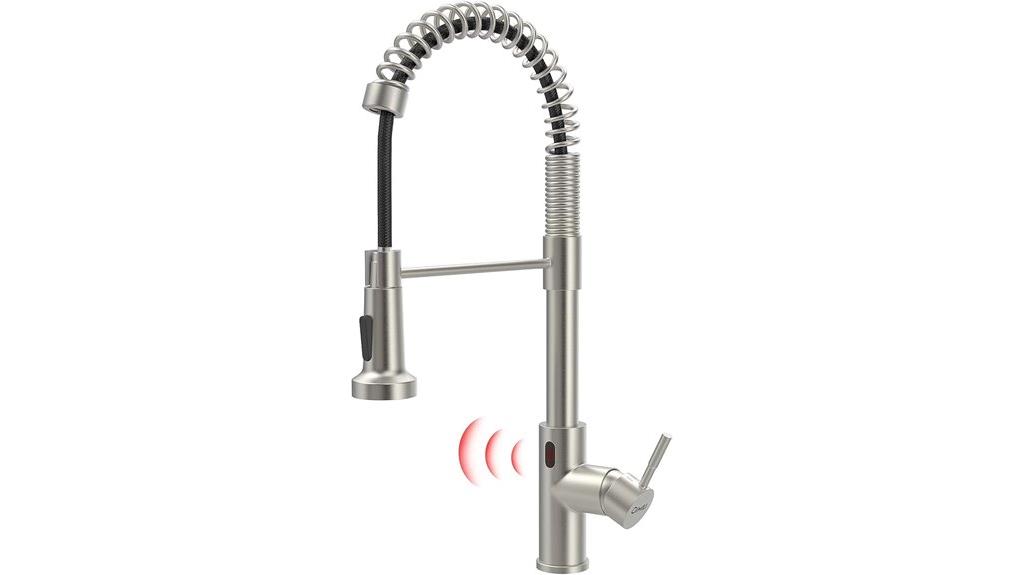 touchless pull down faucet