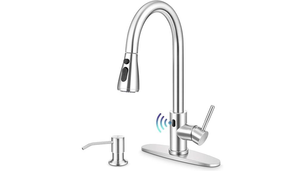 touchless pull down faucet