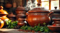 traditional clay pots cooking