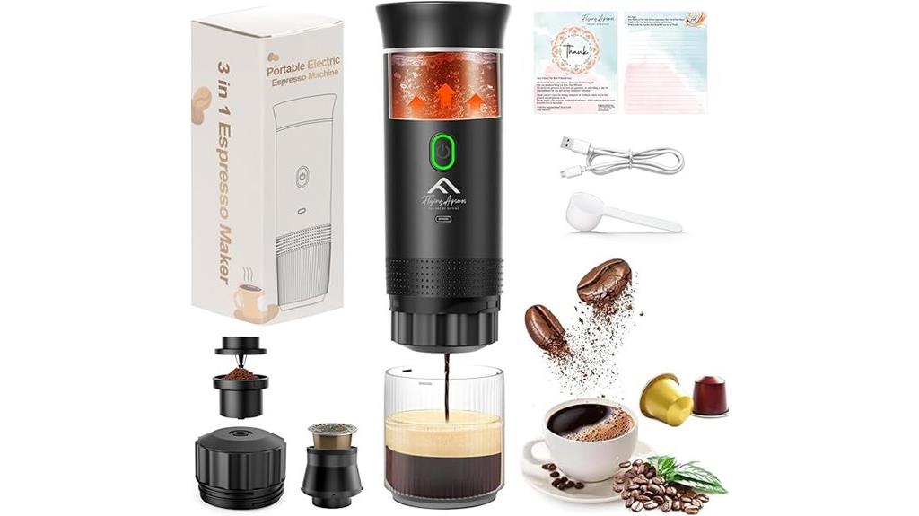 travel friendly electric espresso maker