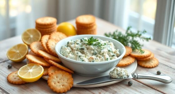 tuna spread on cracker