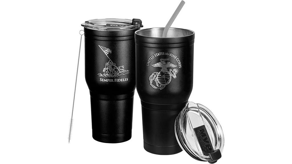 usmc coffee travel mug