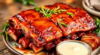 vanilla marinated pork ribs