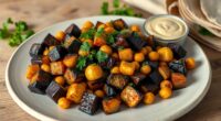 vegetarian potato chickpea dish