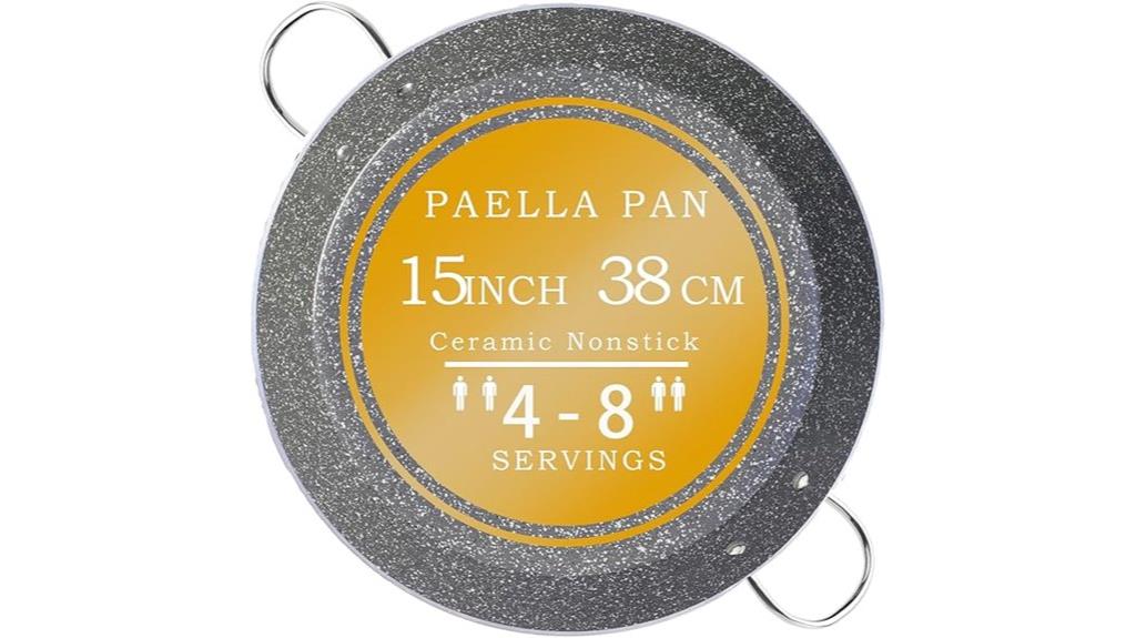 versatile cooking paella pan