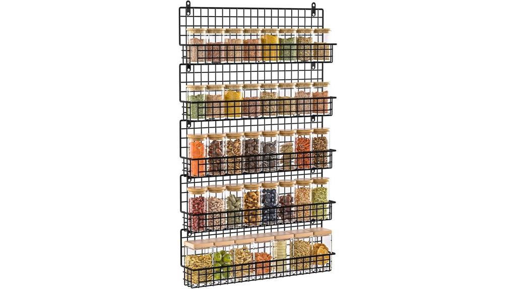 wall mounted spice organizer