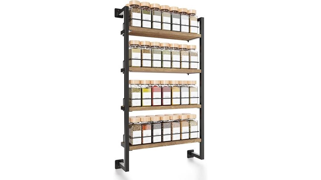 wall mounted spice rack