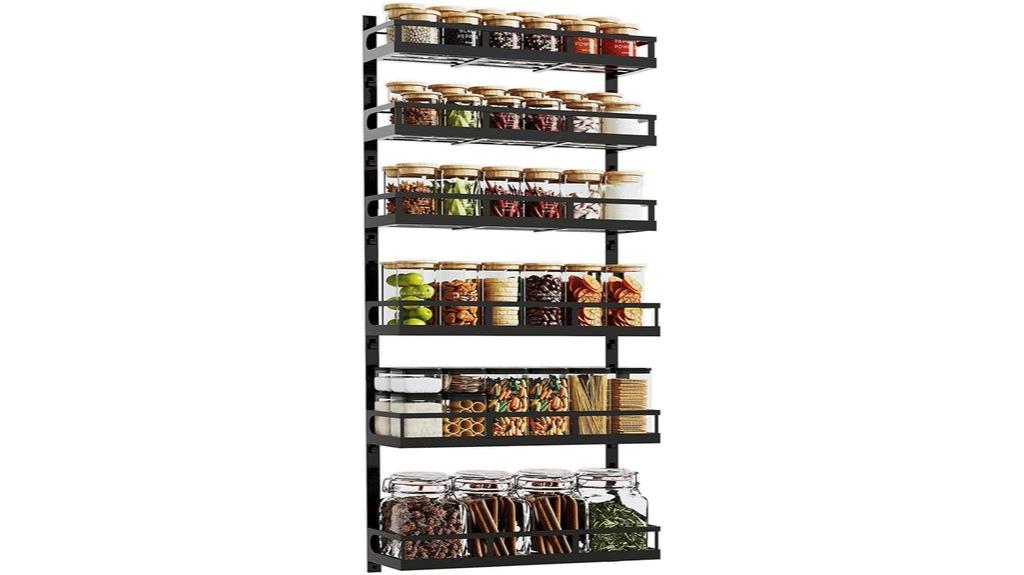 wall mounted spice rack