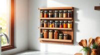 wall mounted spice rack solutions