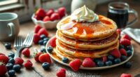 yeast and cream pancakes