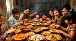 global family meal customs