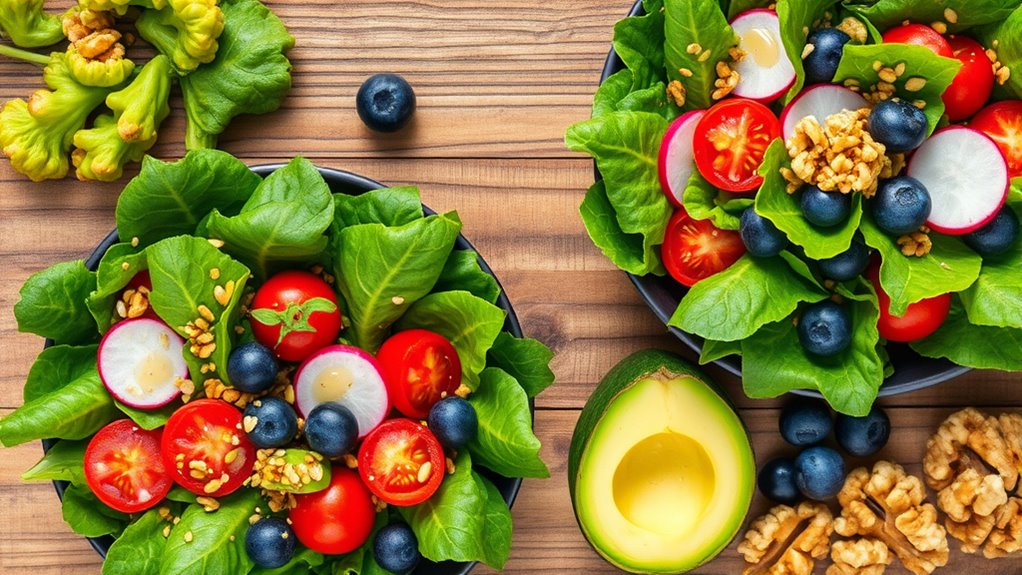 healthy vibrant nutrient rich salads