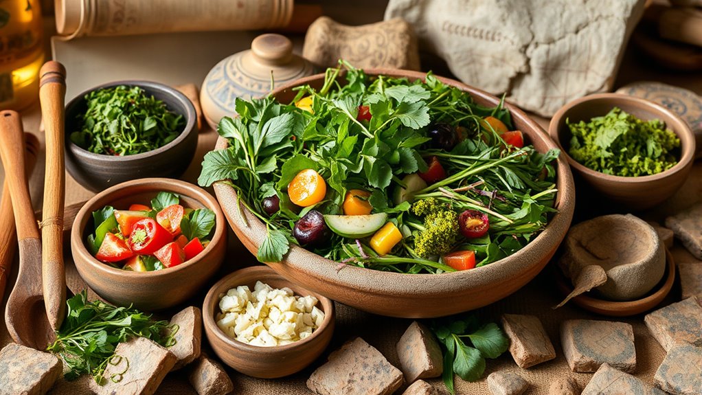 historical roots of salads