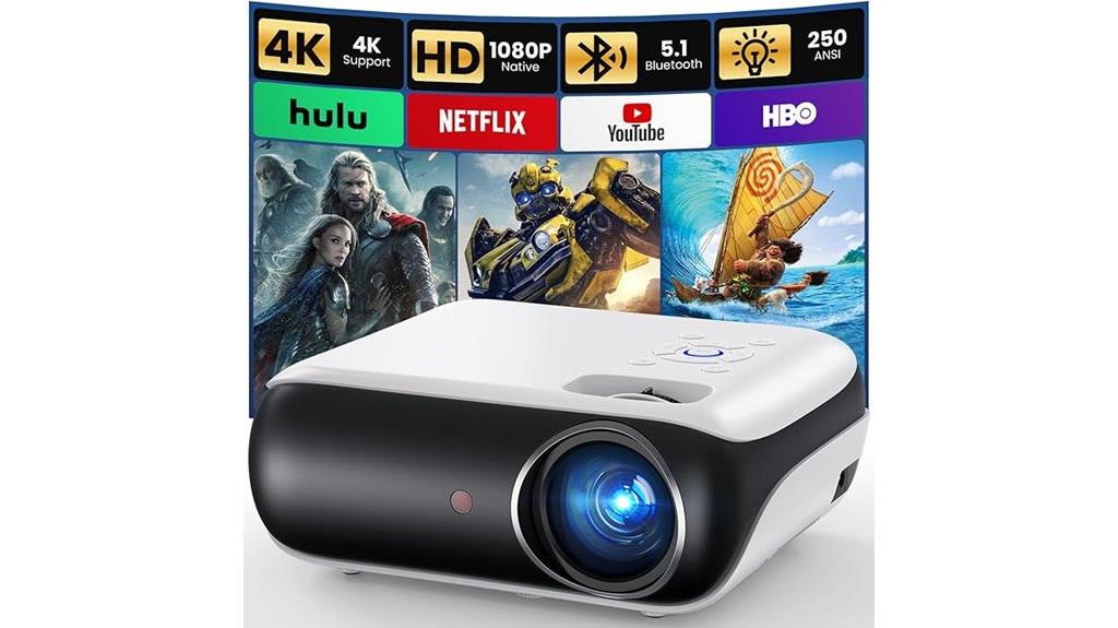 1080p portable bluetooth projector