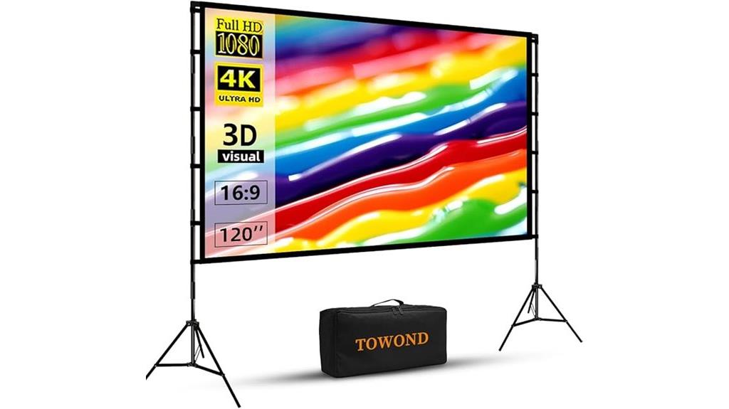 120 inch portable screen