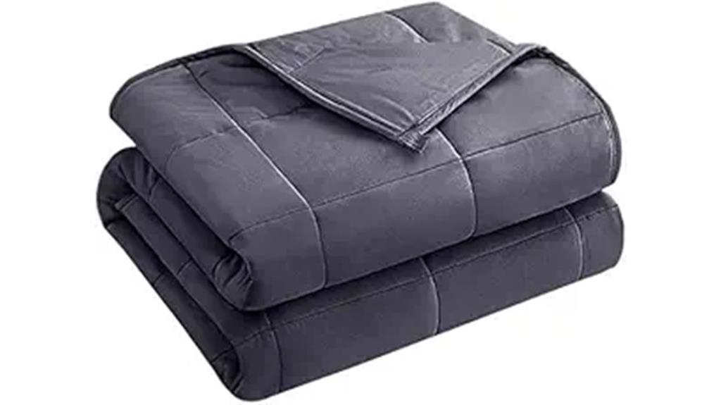 15 lb grey queen blanket