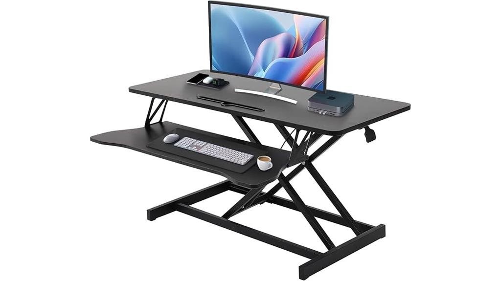 36 inch adjustable desk