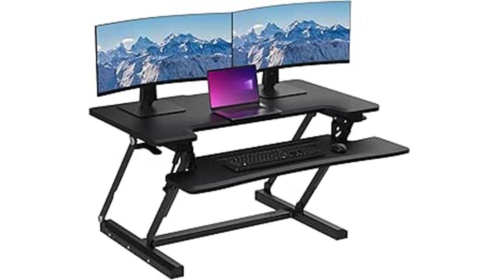 36 inch adjustable desk