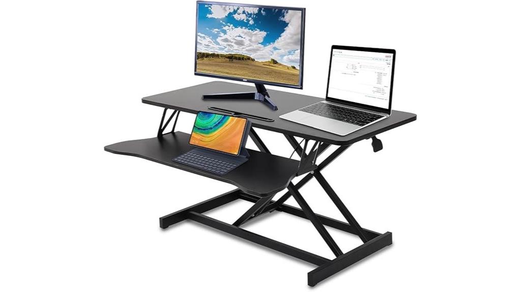 36 inch standing desk converter
