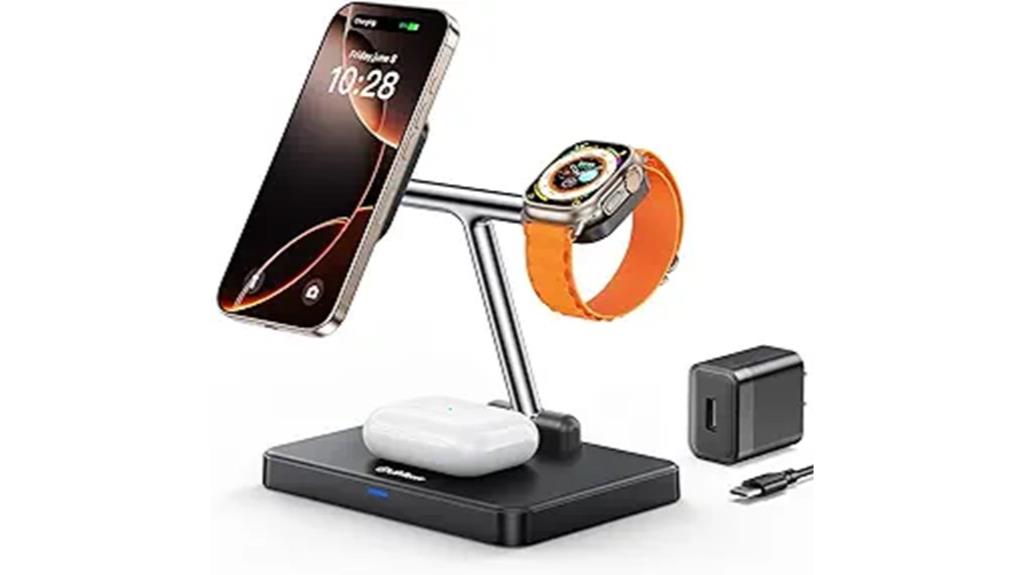 3 in 1 foldable charging station