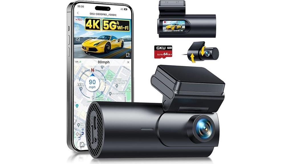 4k 1080p dash cam