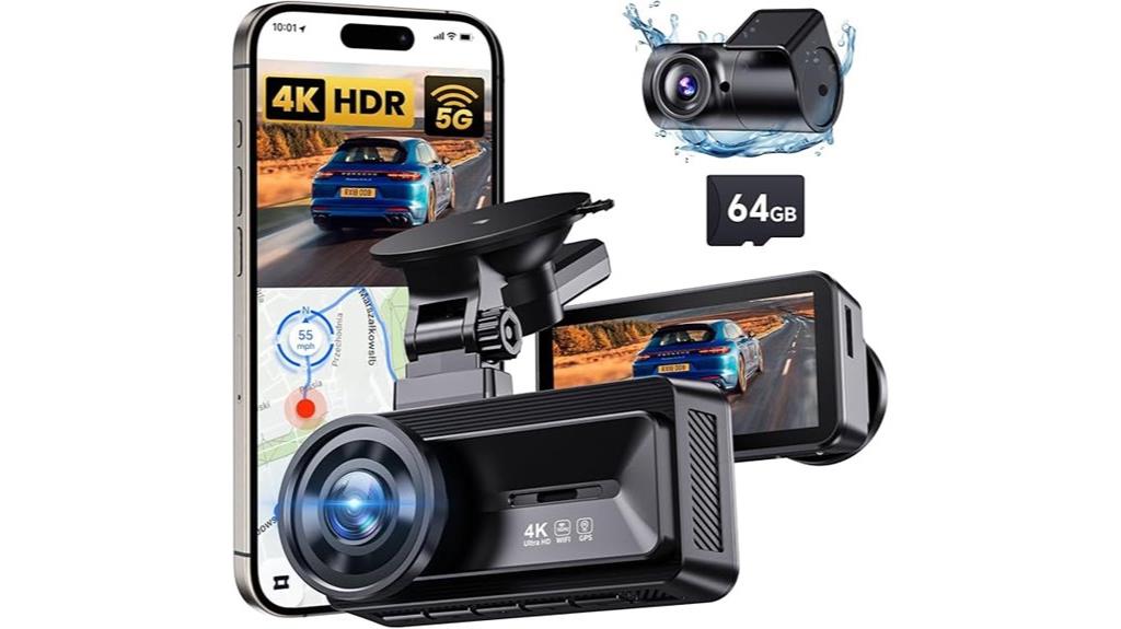 4k rearview dash cam