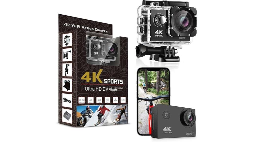 4k waterproof action camera
