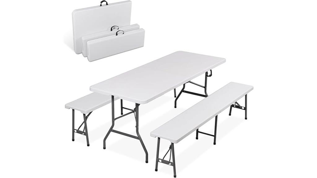 6 foot picnic table set