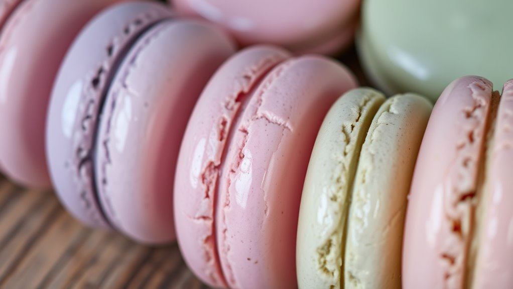 achieve shiny macaron shells