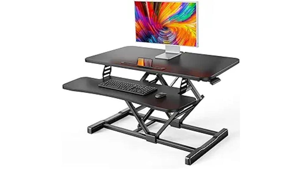 adjustable 32 inch standing desk