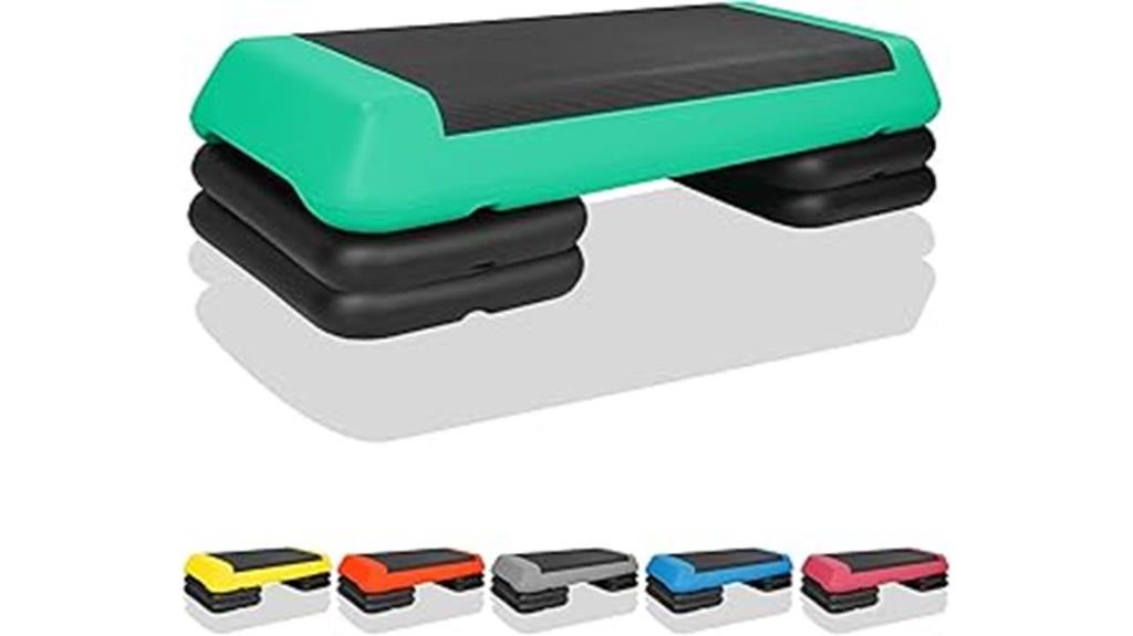 adjustable fitness stepper risers