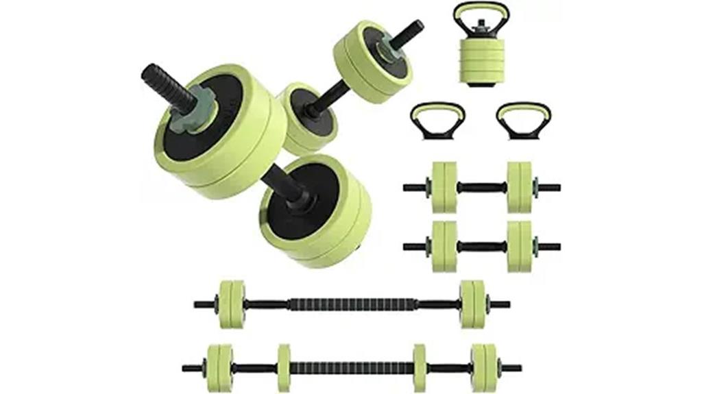 adjustable weight dumbbell set