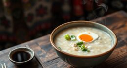 asian breakfast rice porridge