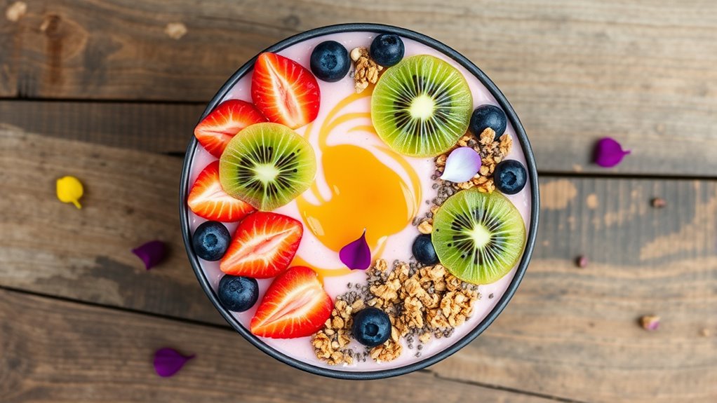 balanced toppings for smoothie bowls